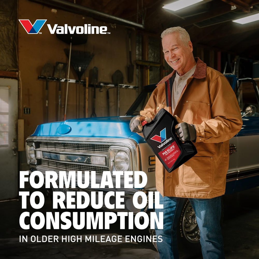 Valvoline in a car with open hood showing real-world maintenance benefit