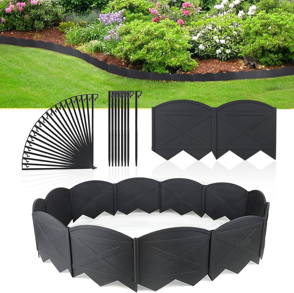 Vashly front packaging showing complete 20ft edging kit and benefits