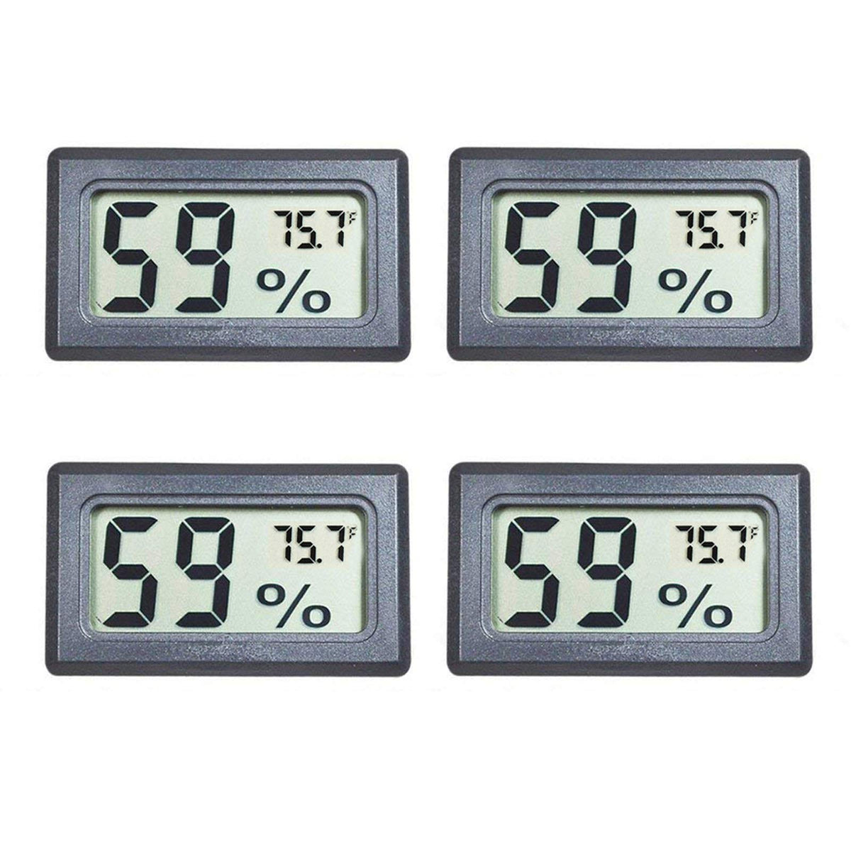 Veanic front display showing temperature and humidity for quick readings