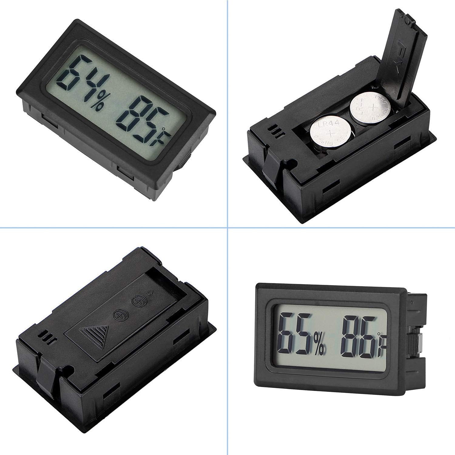 Veanic mini meter inside a jar monitoring humidity and temperature