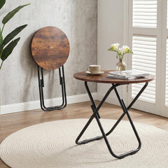 VECELO close-up of wood-grain MDF tabletop highlighting waterproof finish benefit