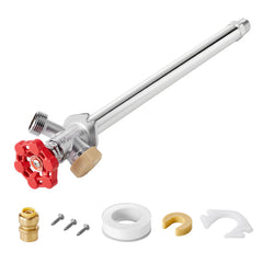 VEVOR front view of frost-proof sillcock showing durable spout and valve — reliable outdoor use