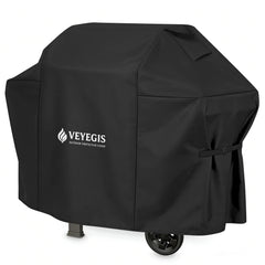 VEYEGIS front view on Weber Spirit grill showing full protective coverage