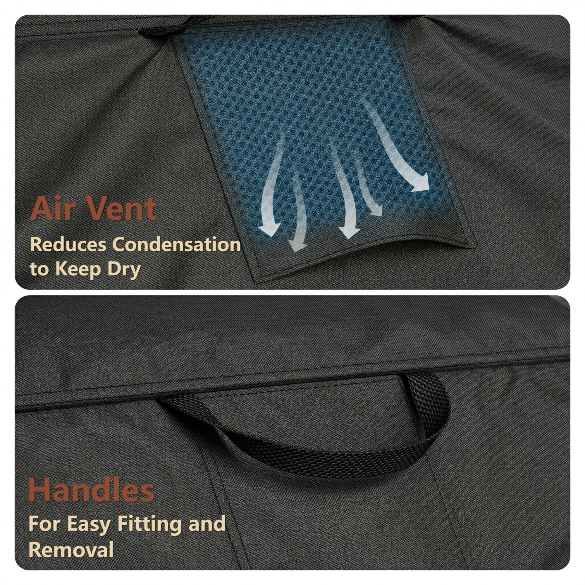 VEYEGIS reinforced handle close-up for easy lifting and placement benefit
