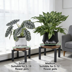 Vigordream stand holding a planter in living room, elevates interior decor