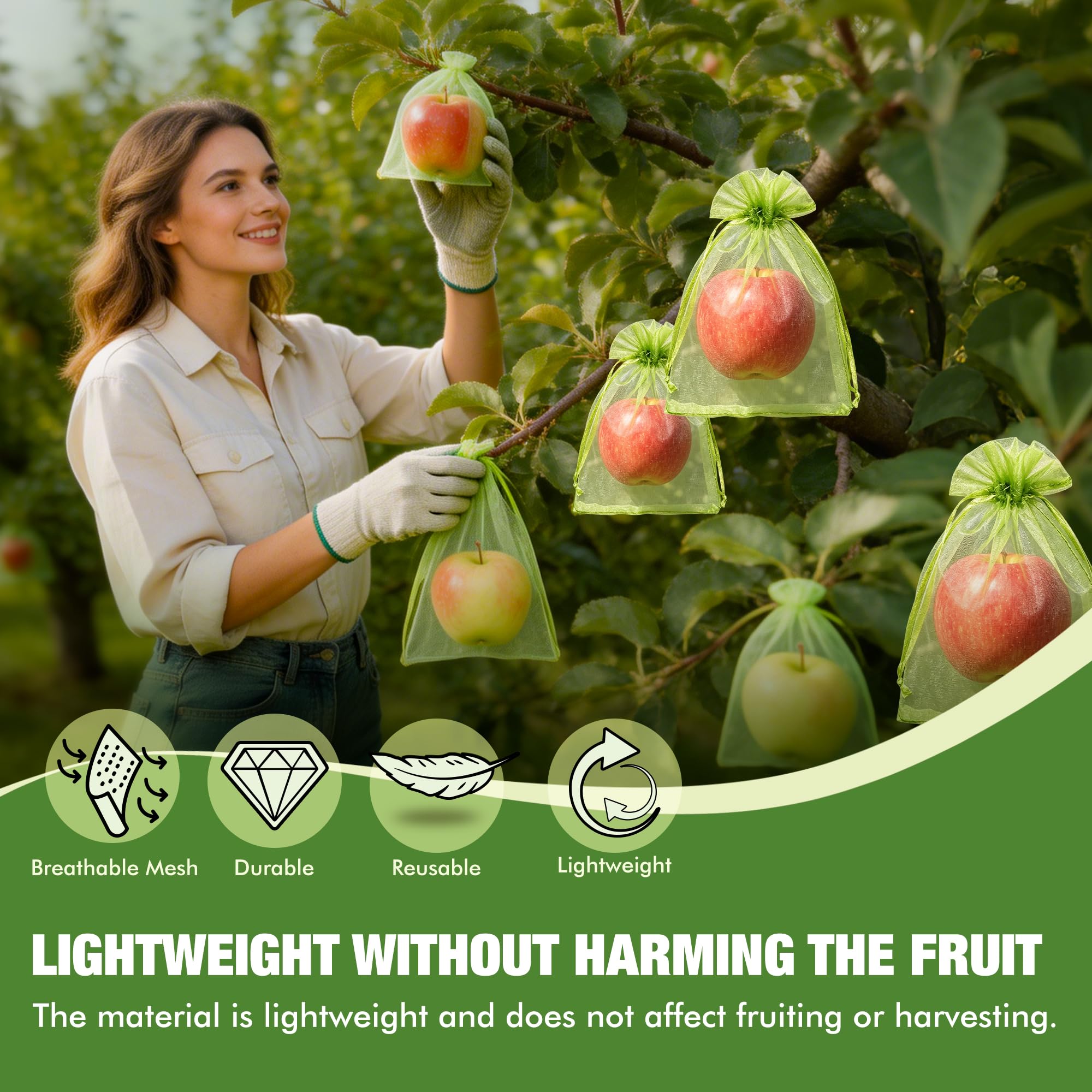 Vindafjord bag covering tomatoes demonstrating breathable protection