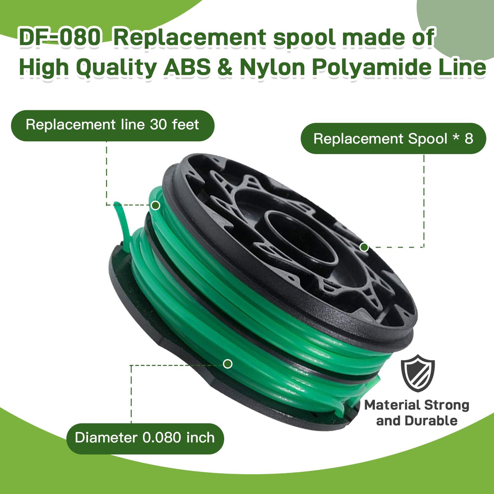 VineHii spool installed in trimmer demonstrating quick swap convenience