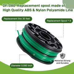 VineHii spool installed in trimmer demonstrating quick swap convenience