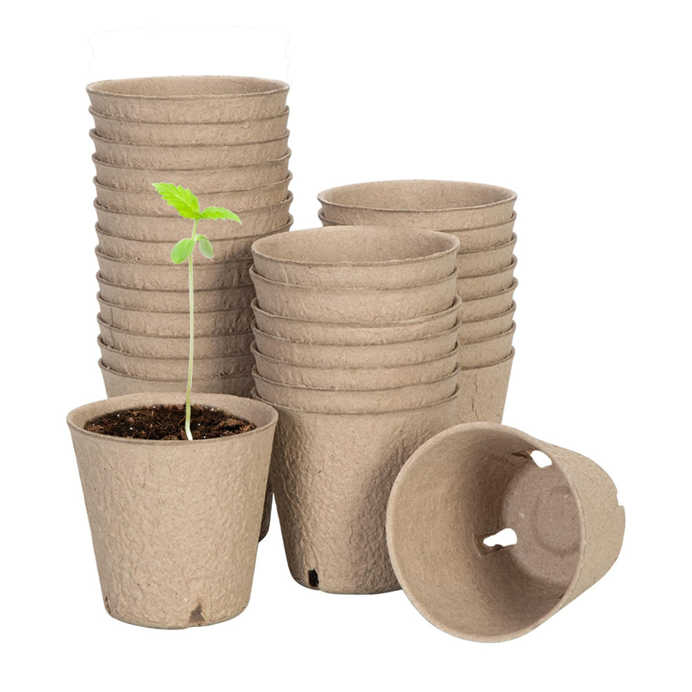 VIVOSUN front packaging showing 30 peat pots and benefits