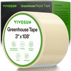 VIVOSUN roll front view showing full tape roll and label benefits