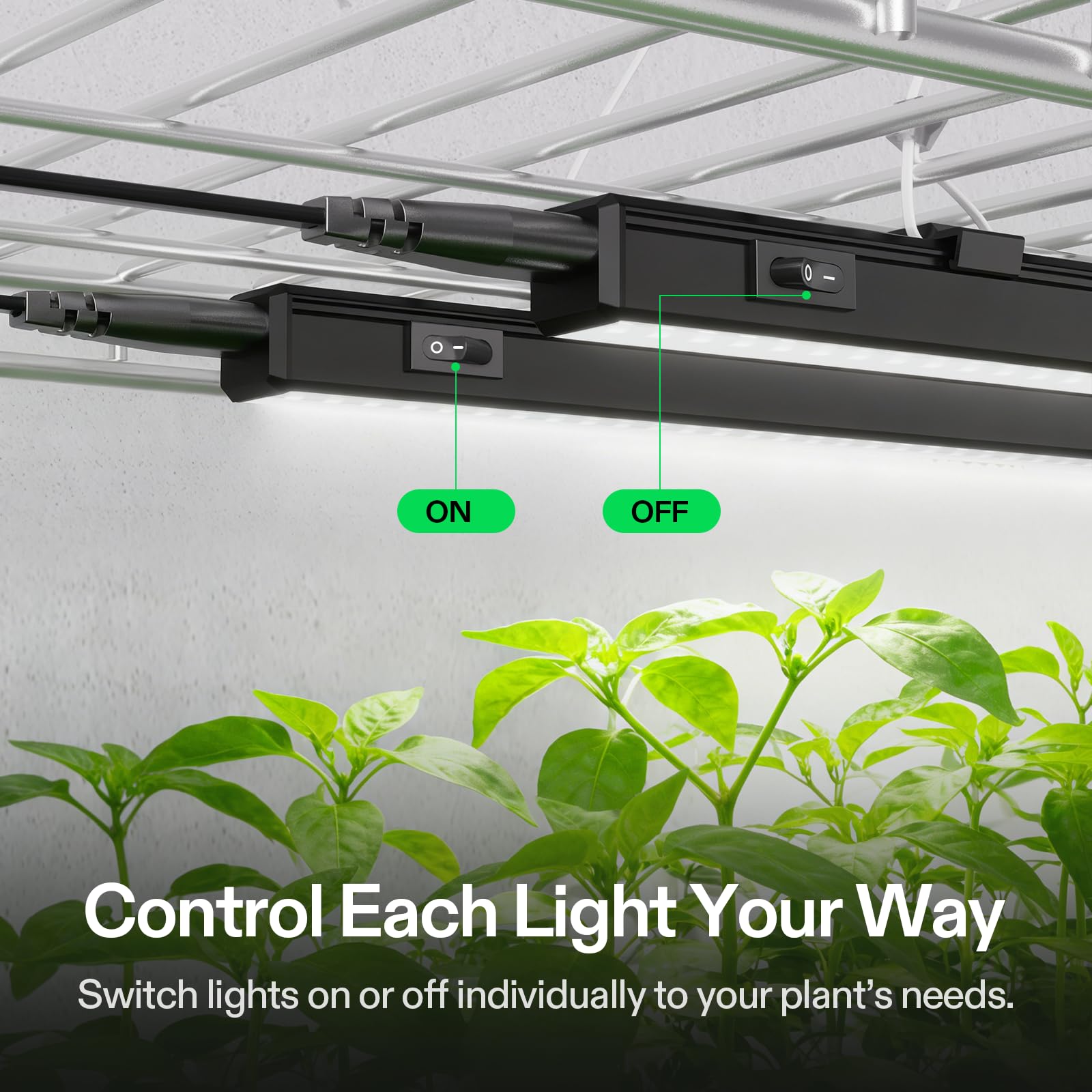VIVOSUN T5 mounted on shelf showing tidy installation and reliable coverage
