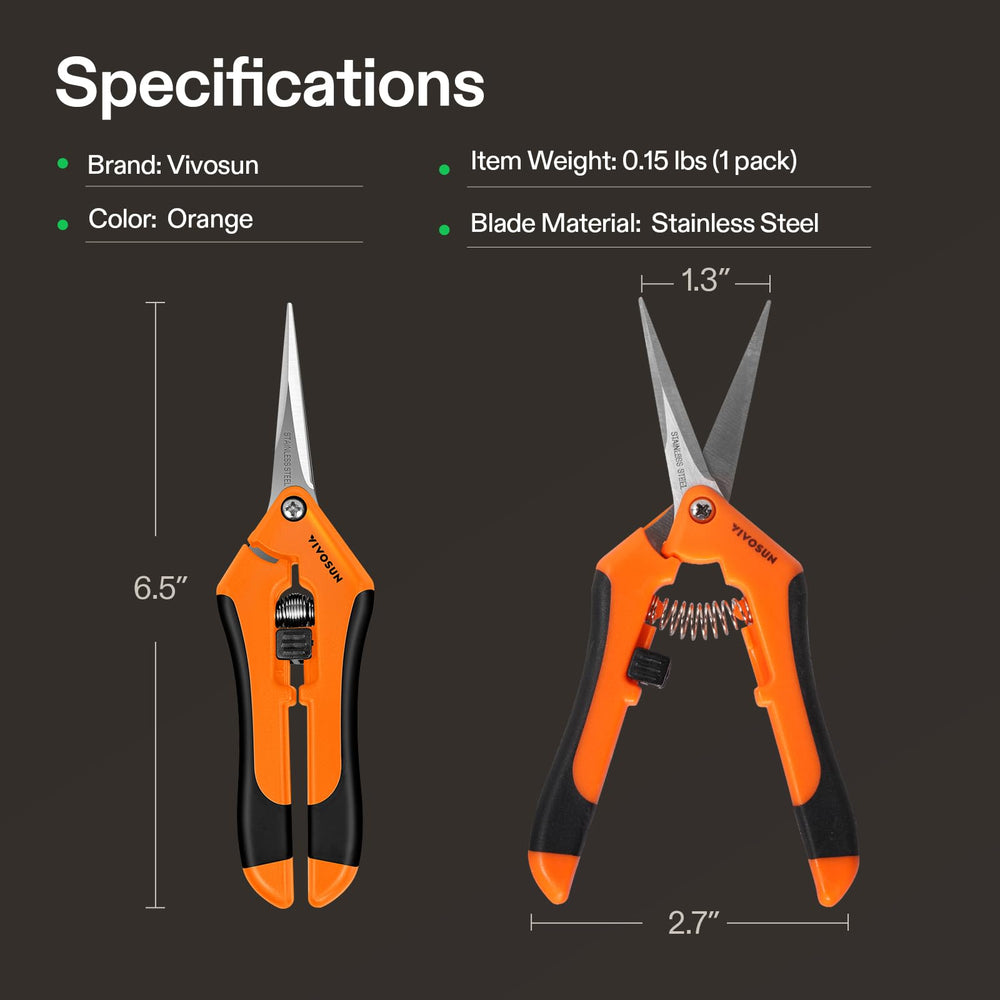 VIVOSUN trimming roses illustrating gentle cuts without harming stems