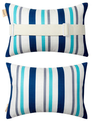 vmgreen pillow front view on chaise lounge for improved neck support