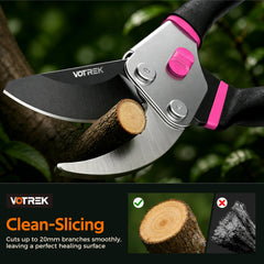 VOTREK SK5 blade close-up showing sharp edge and sap-resistant coating