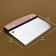 Vovoly close-up of beveled edge demonstrating precise cutting and scraping performance