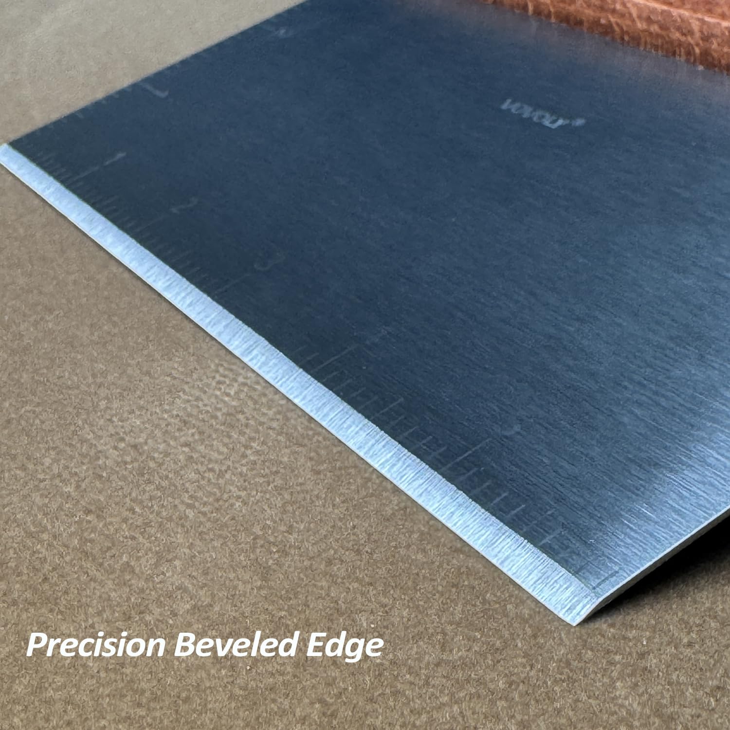 Vovoly inch-marking scale visible on blade for accurate measuring and portioning