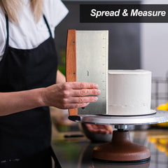 Vovoly bench scraper dividing dough to speed batch portioning and reduce handling time