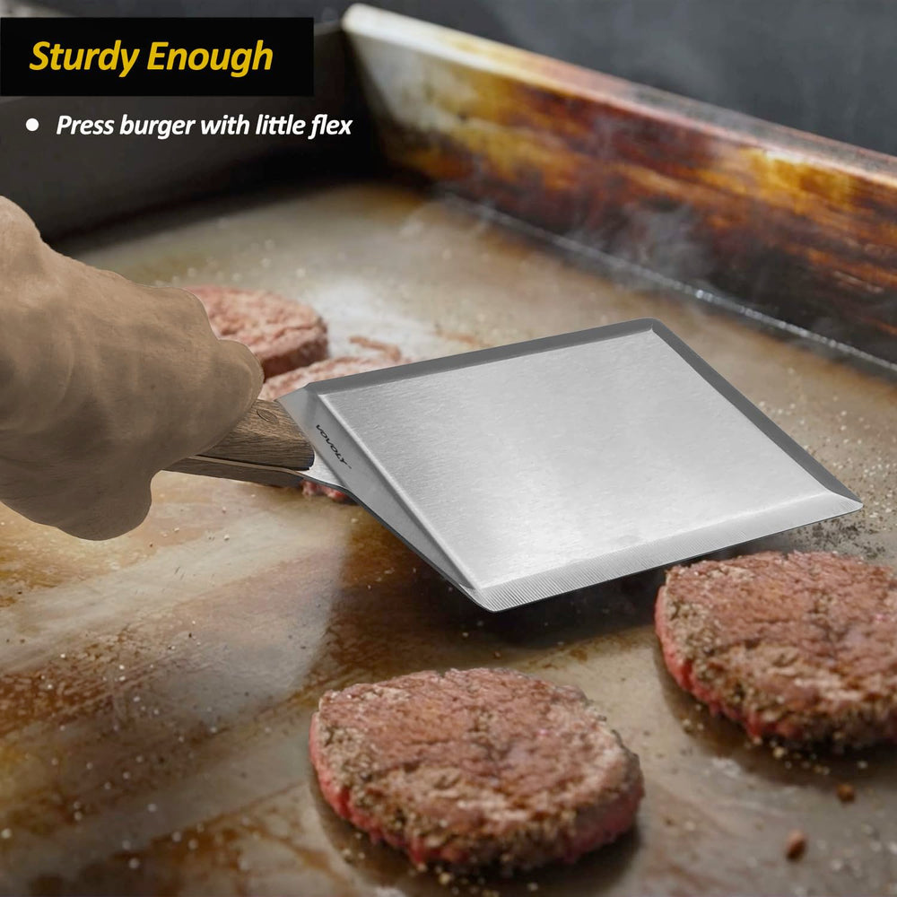 Vovoly spatula scale comparison next to spatula to show real size and wide lifting area