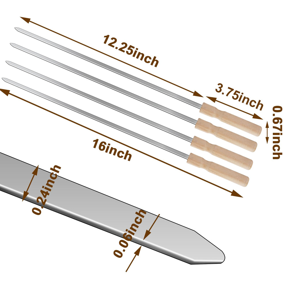 vriysei close-up of flat stainless-steel shaft showing rigidity and even cooking contact