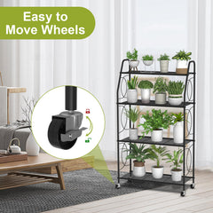 VyGrow close-up of thick metal shelf showing sturdy build and rust-resistant finish
