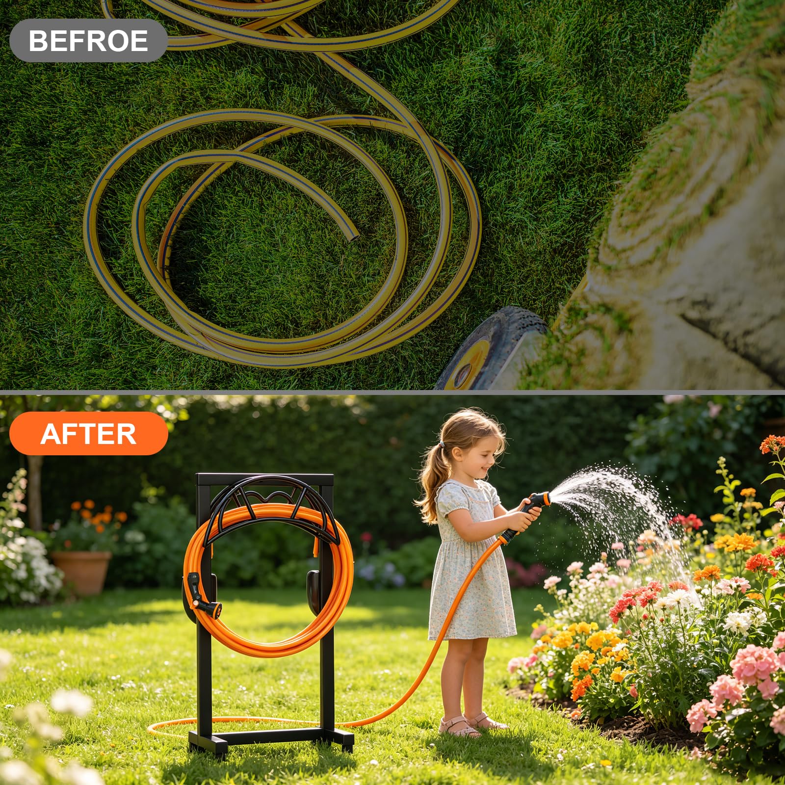 VyGrow ground spikes anchoring into soil for added stability benefit