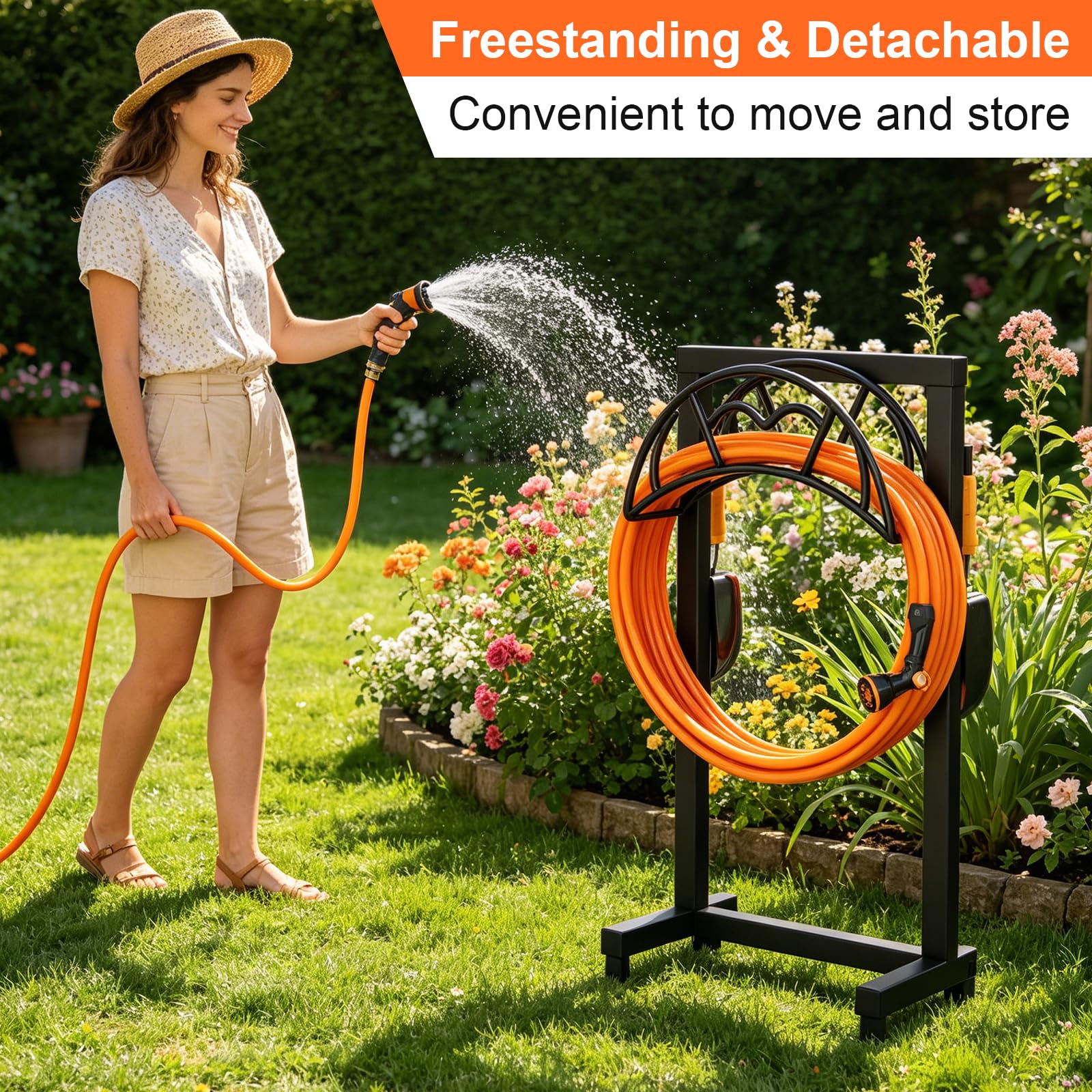 VyGrow scale comparison with hose showing capacity for long hoses benefit