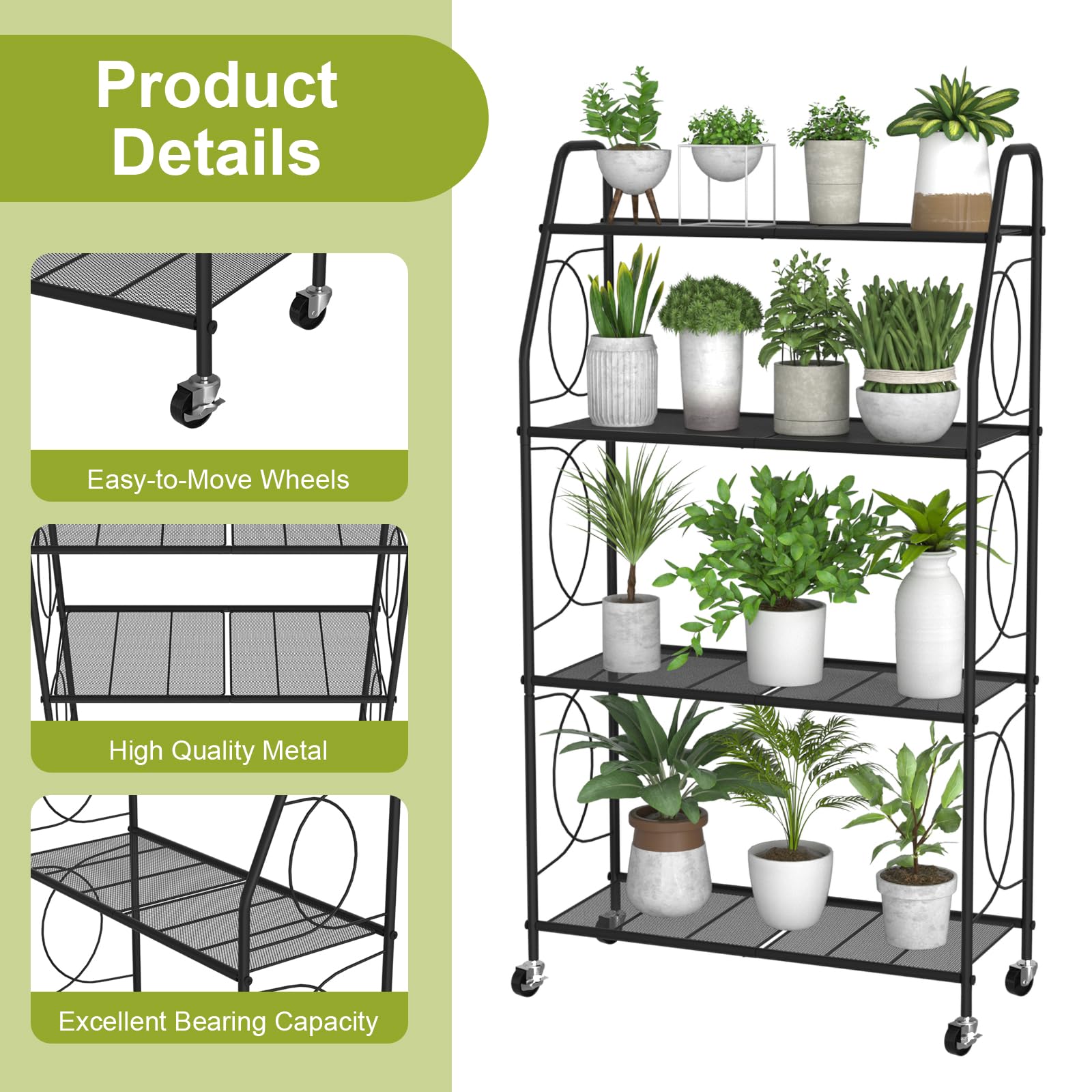 VyGrow scale comparison with common pots showing capacity and height for multi-tier display