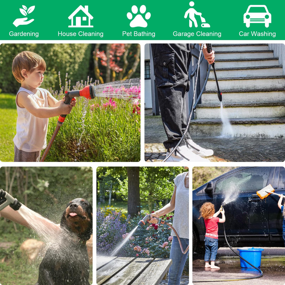 VYH garden watering scene with connectors in use improving workflow