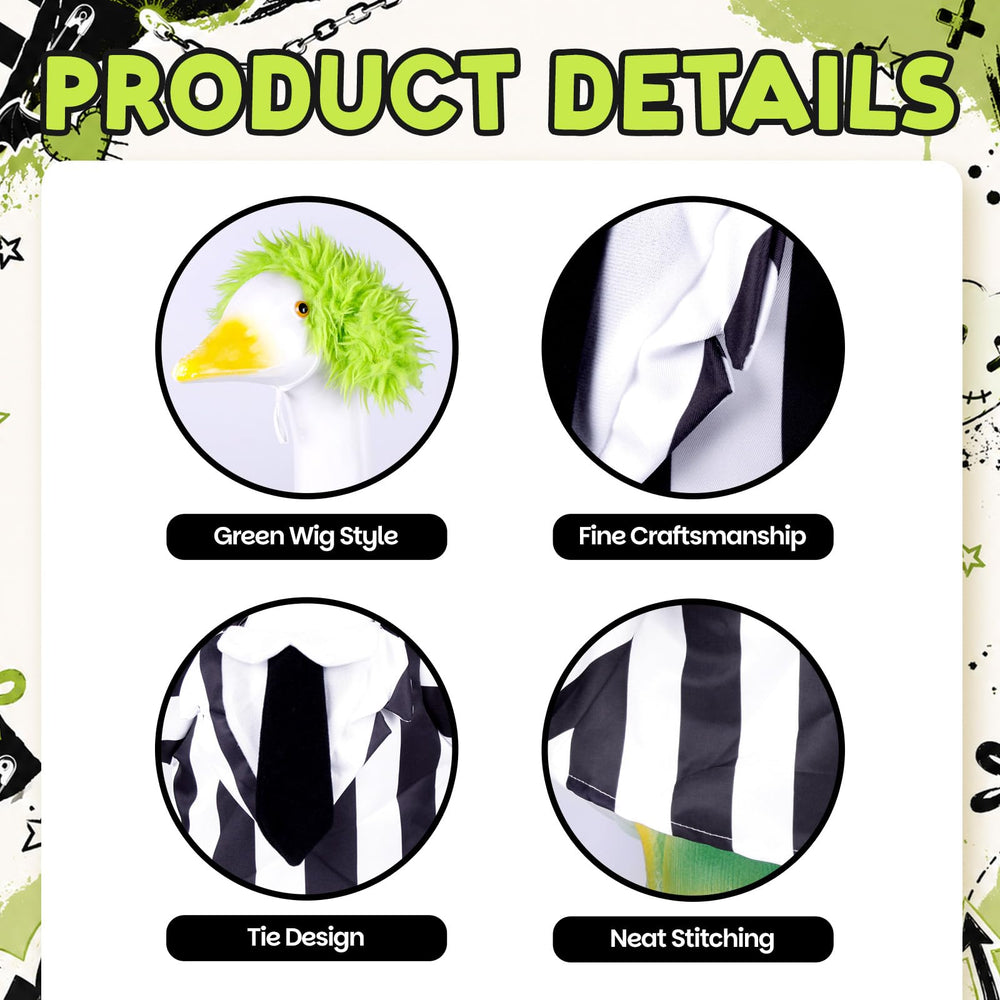 Vzuito green wig headshot adding vibrant Halloween contrast