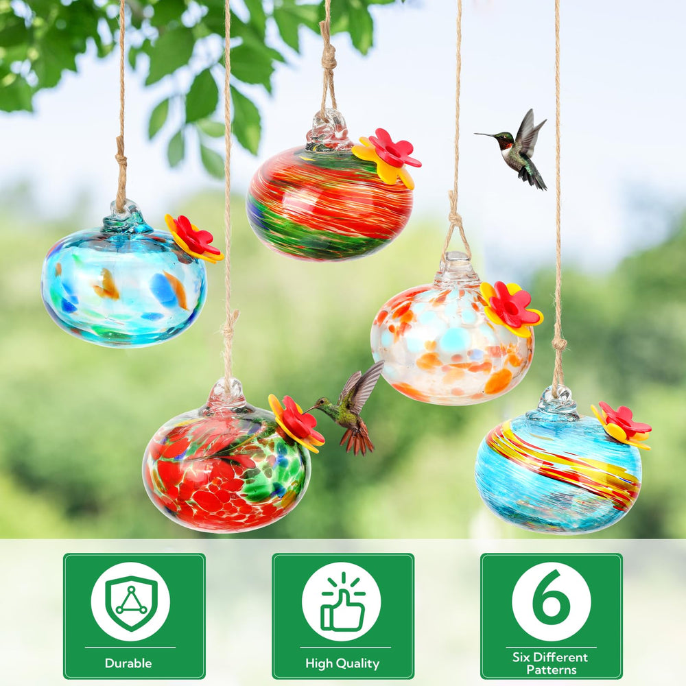 VZZNN feeder hanging in garden attracting birds and adding decorative appeal