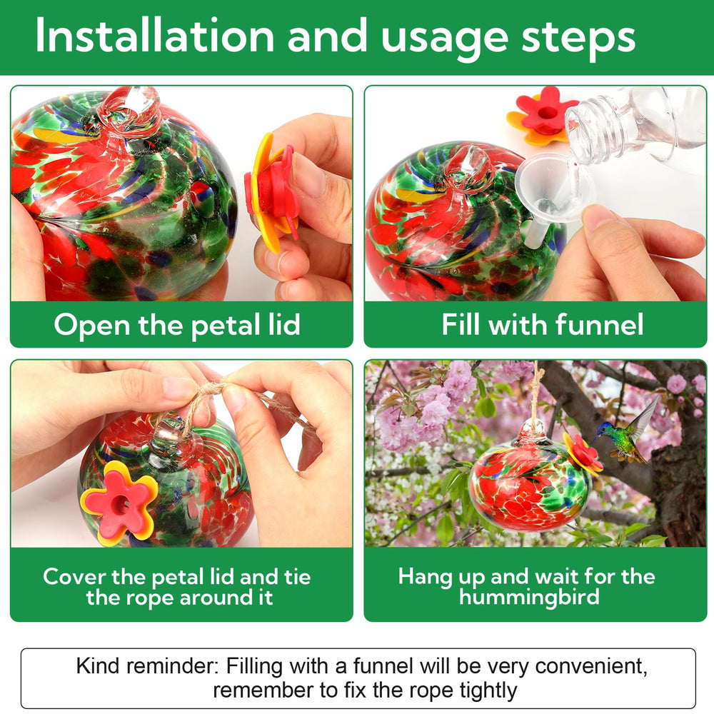 VZZNN feeder held in hand showing compact size and easy refill benefit
