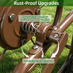 WERMAH cart in garden use making watering large lawns easier