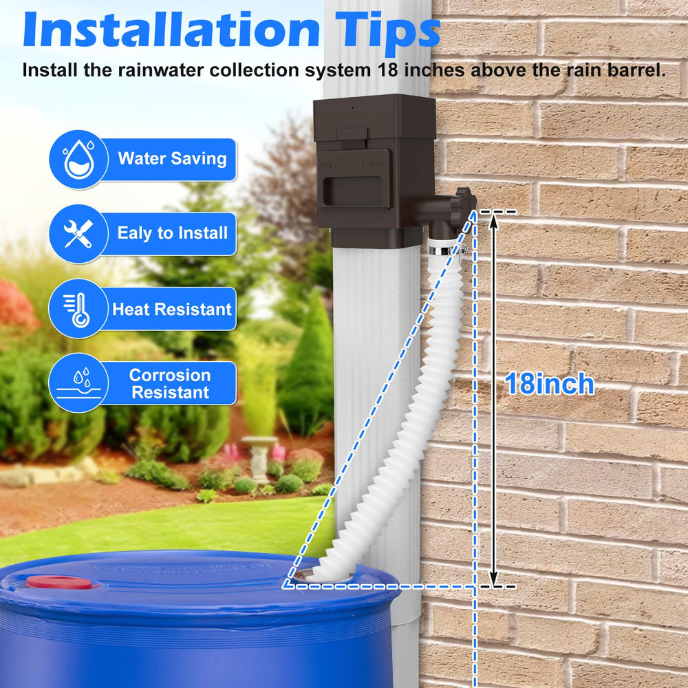WADEO in garden setting with barrel showing sustainable watering benefit
