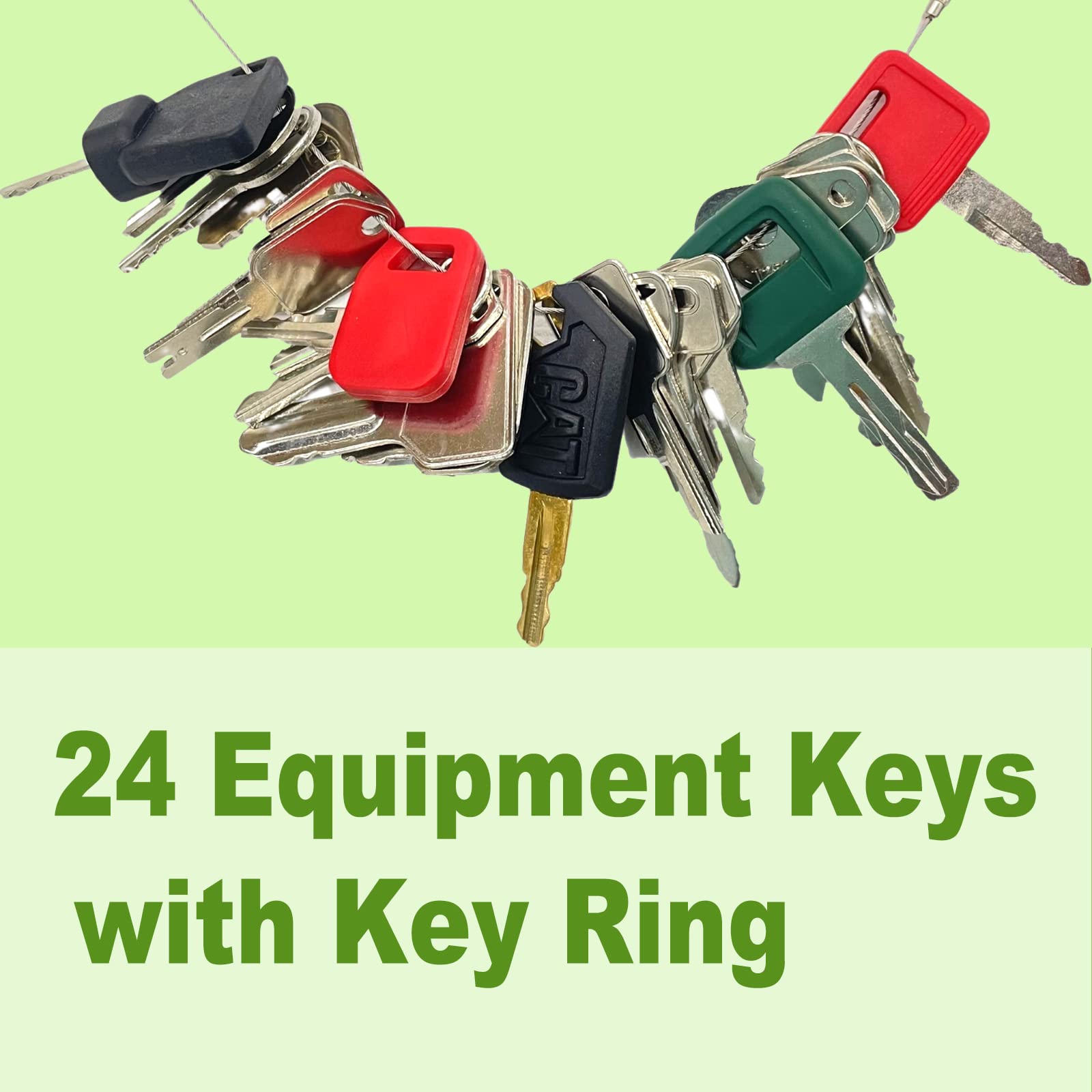 WAH YUE HING keys next to ruler demonstrating compact size and portability