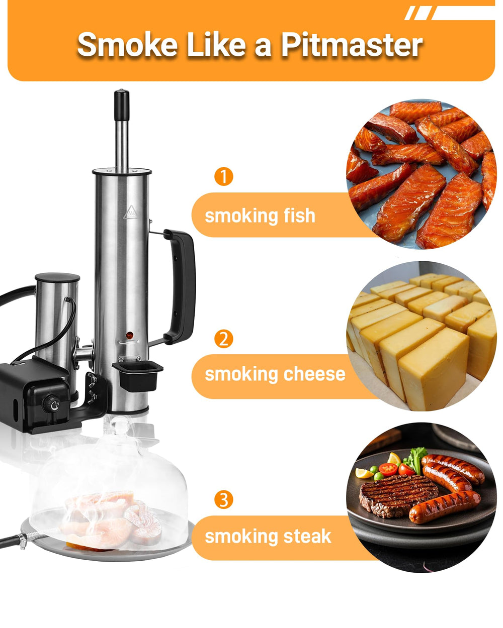 Walpreson finished smoked cheese and salmon showing clean smoke flavor benefit
