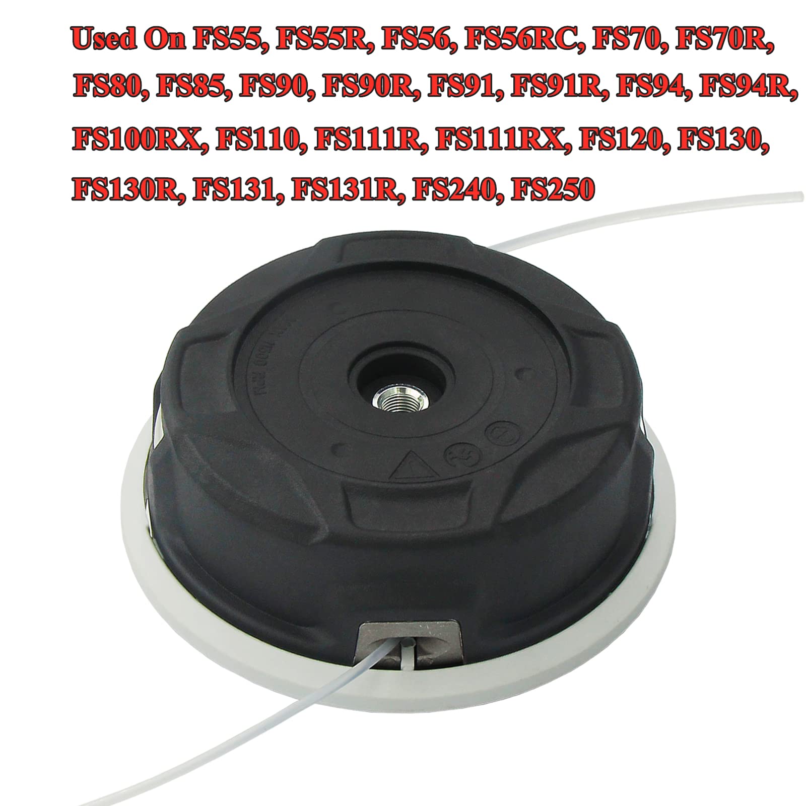 Wanotine C26-2 close-up of 10mm x1 LHF arbor for correct fit