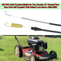 Wanotine traction cable installed on Toro mower demonstrating restored rear-wheel drive engagement