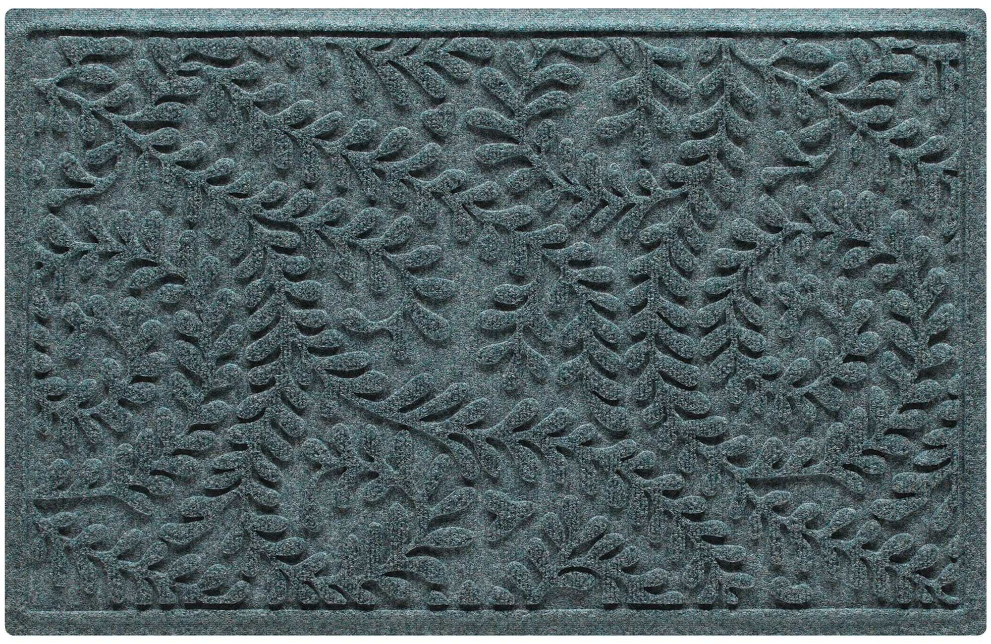 WaterHog Boxwood front view showing decorative ridged floral surface and curb appeal
