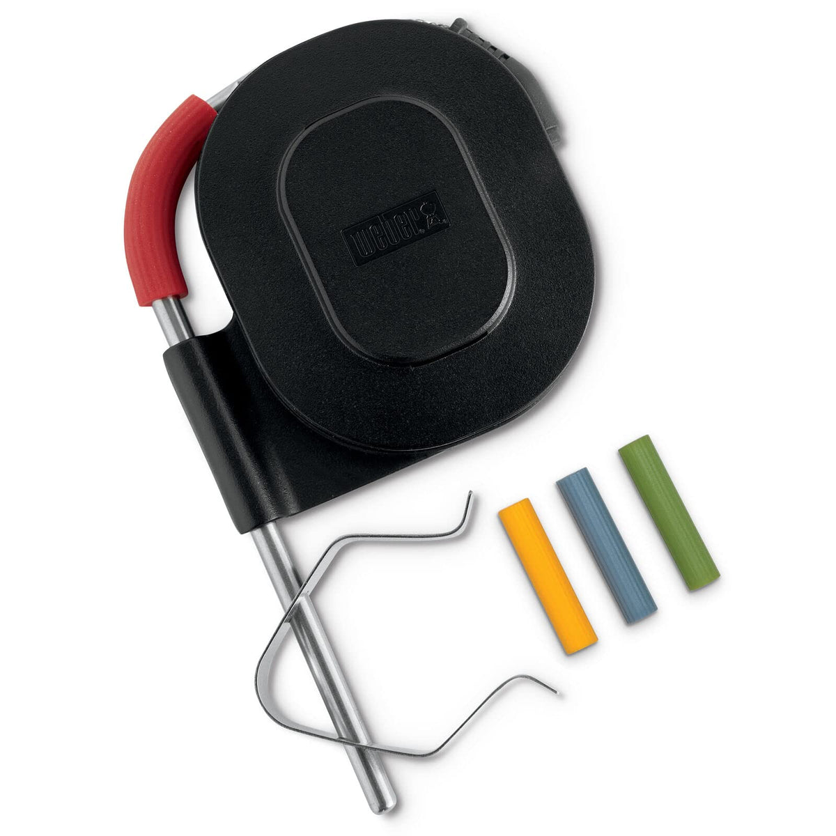 Weber pro ambient probe front view showing stainless steel sensor for accurate chamber monitoring
