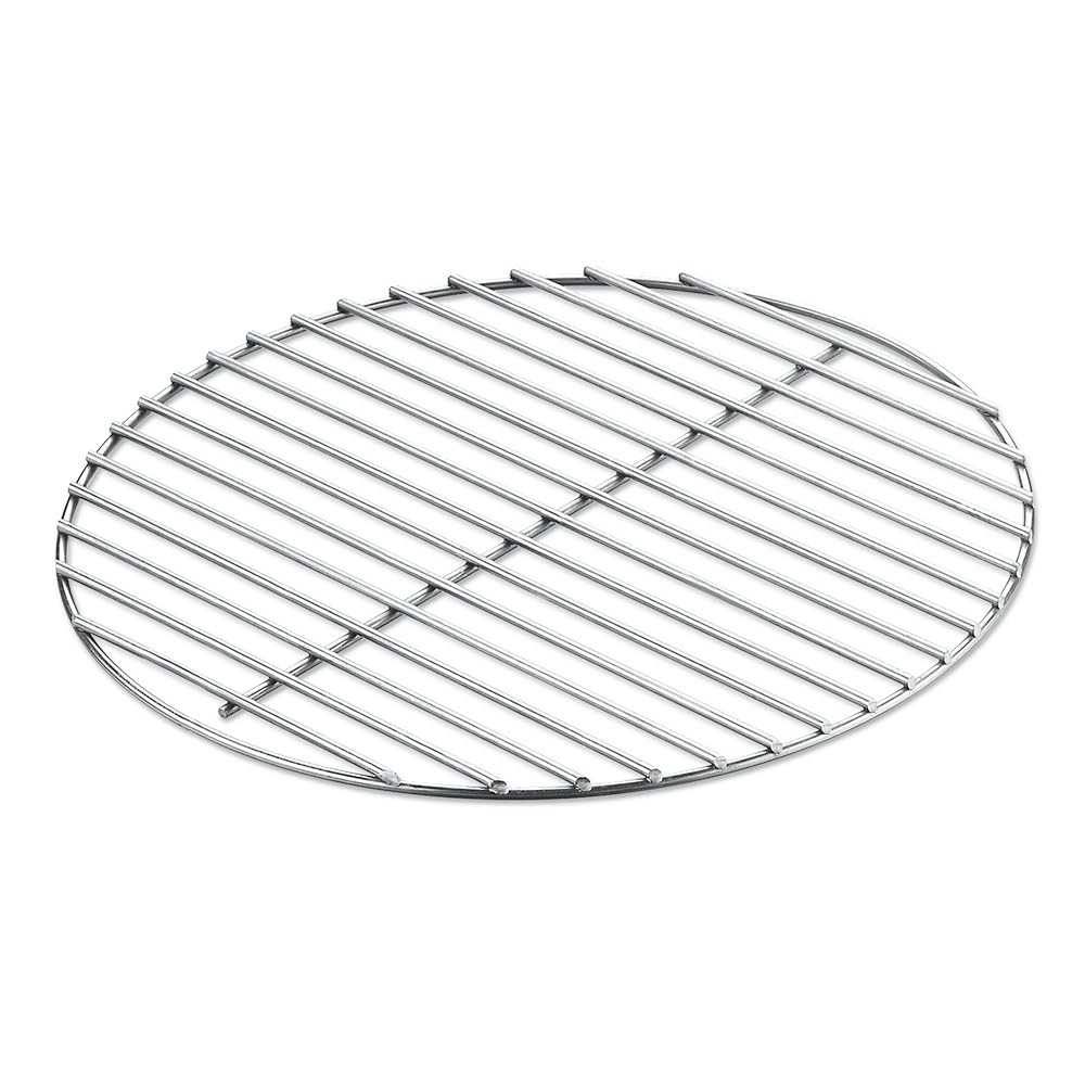 Weber® replacement charcoal grate front view showing sturdy steel and fit
