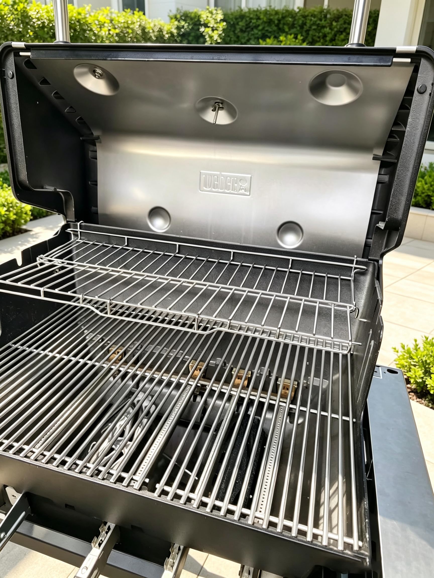WEBROIL warming rack smooth surface detail for easy cleaning and less sticking