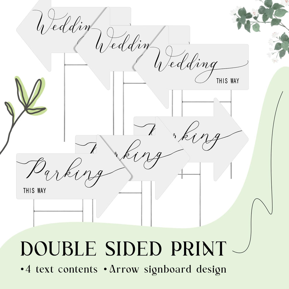Wenqik double-sided printing of arrow sign ensuring viewable directions