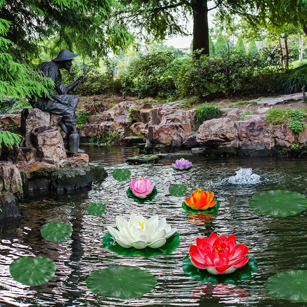 WhistenFla floating on a garden pond adding natural-looking decor