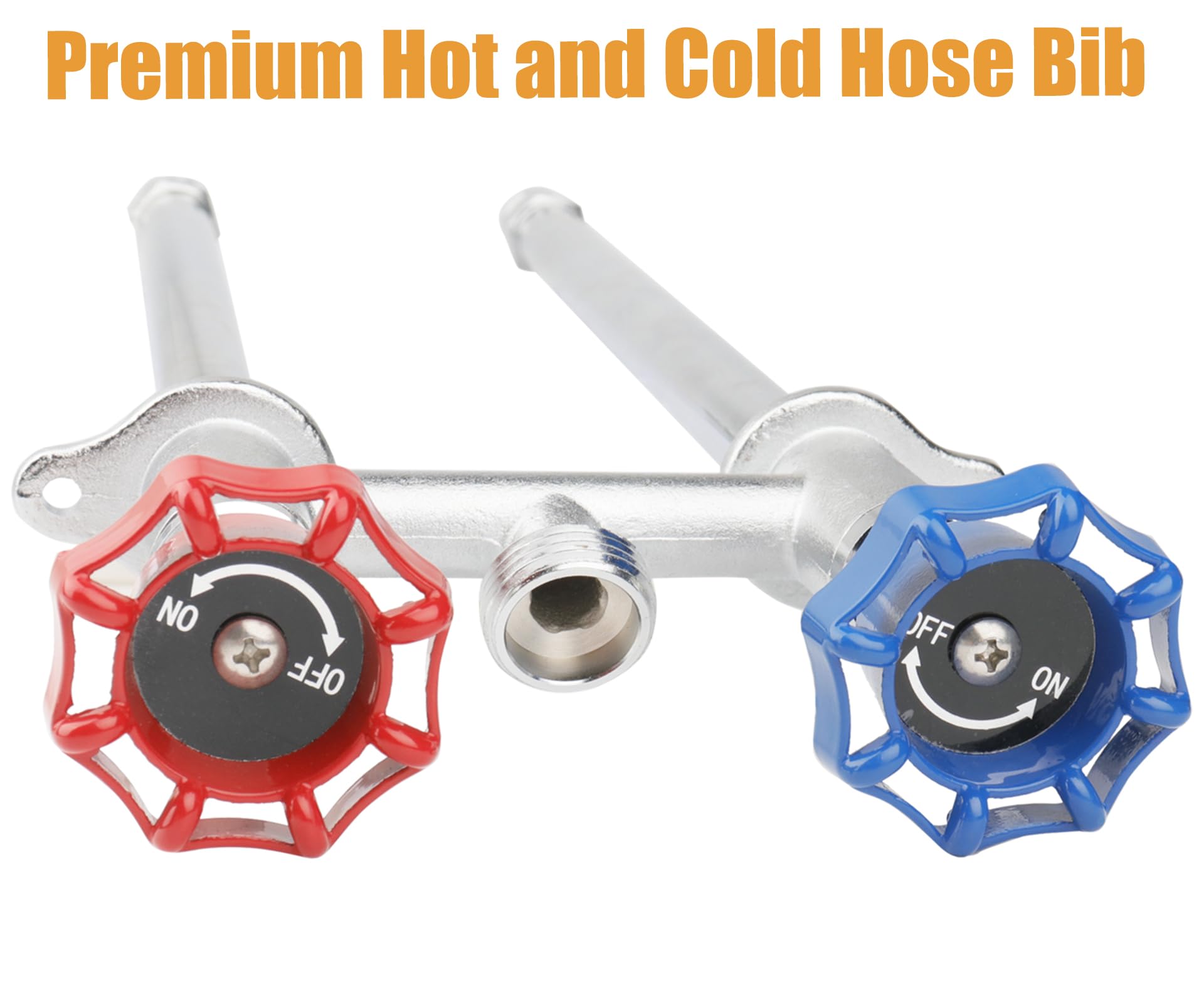 WHK spigot with garden hose attached showing quick-connect convenience