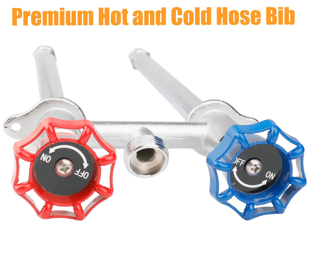 WHK spigot with garden hose attached showing quick-connect convenience