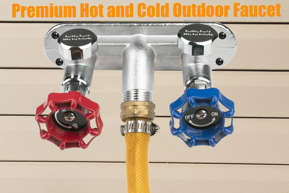 WHK size comparison with ruler illustrating 4-inch stem for indoor shutoff placement