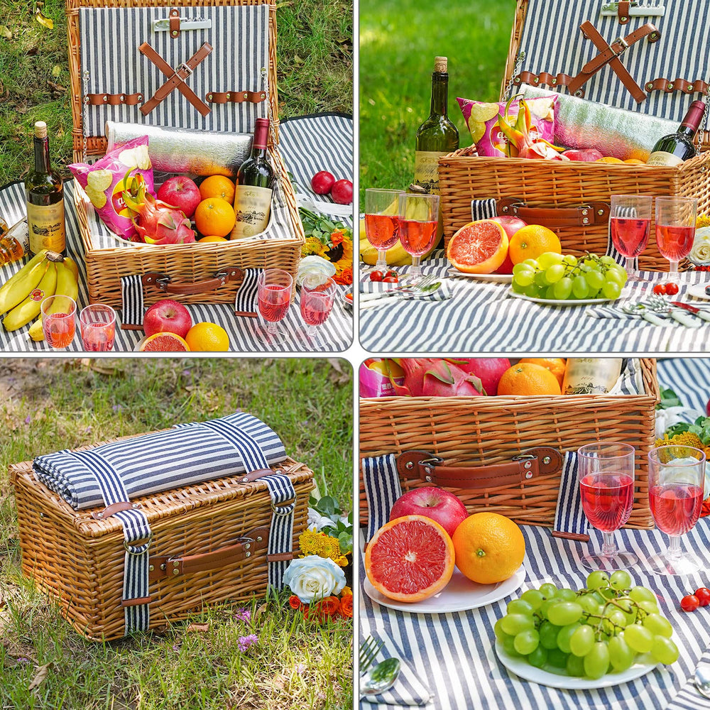 WICKERLAND waterproof blanket spread showing protection and easy-clean surface