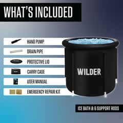 Wilder Games interior depth shot showing roomy tub for full‑body immersion and comfortable posture