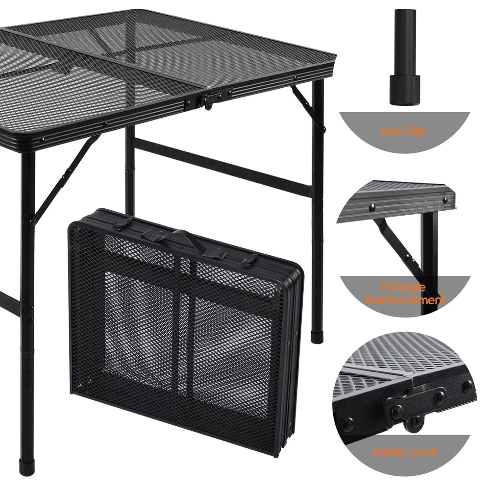 WildFinder hexagonal leg and triangular brace detail, adds stability