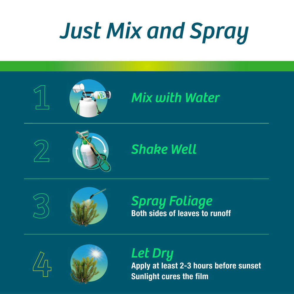 Mixing Wilt-Pruf concentrate in a bucket to customize dilution and save product